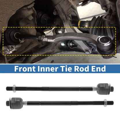 2 x Front Inner Tie Rod End Links for Pontiac Montana (1999–2009)
