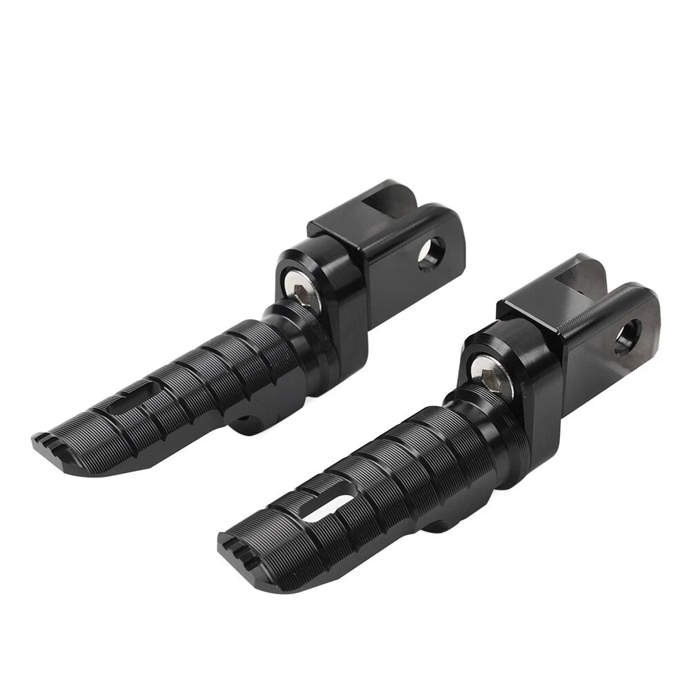 Black Front Footrests for Aprilia RSV4 Factory, Tuono 660 (2009-2023)