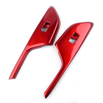 4 x Red Door Window Lift Switch Button Trim for Honda Civic (LHD)