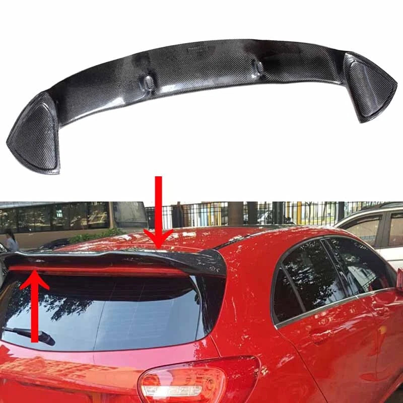 Carbon Fiber Rear Roof Spoiler Wing P-Style for Benz A-Class W176 2013-2018