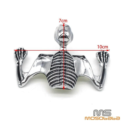7" Headlight Visor for Harley Chopper Skull Skeleton Ornament