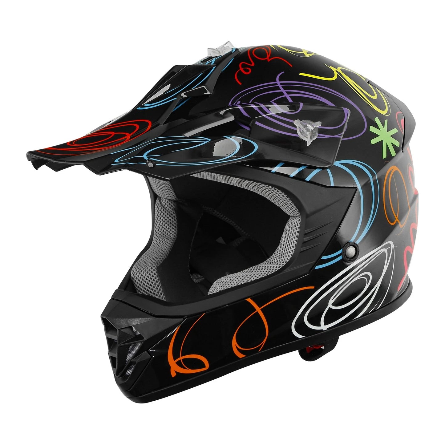 Youth ATV Helmet DOT Off Road Full Face for Kids Motocross (S/M/L/XL)