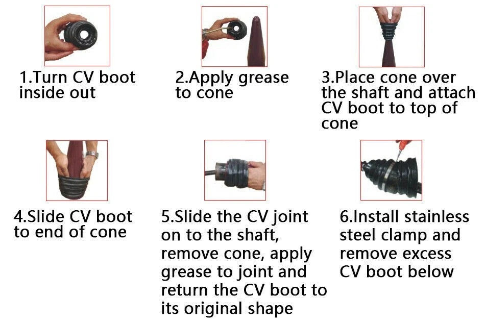 CV Boot Mounting Cone Tool for Stretchable CV Boots
