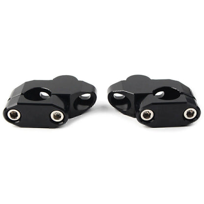 Black Aluminum Handlebar Extensions for Motorcycle - Riser