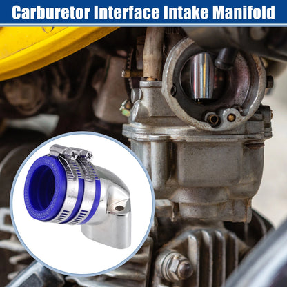 Set 1.30 Intake ID Blue Motorcycle Carburetor Interface for GY6-125 150 4T