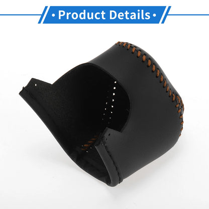 Gear Shift Knob Cover for Toyota CH-R 2017-2021 Black Brown Faux Leather