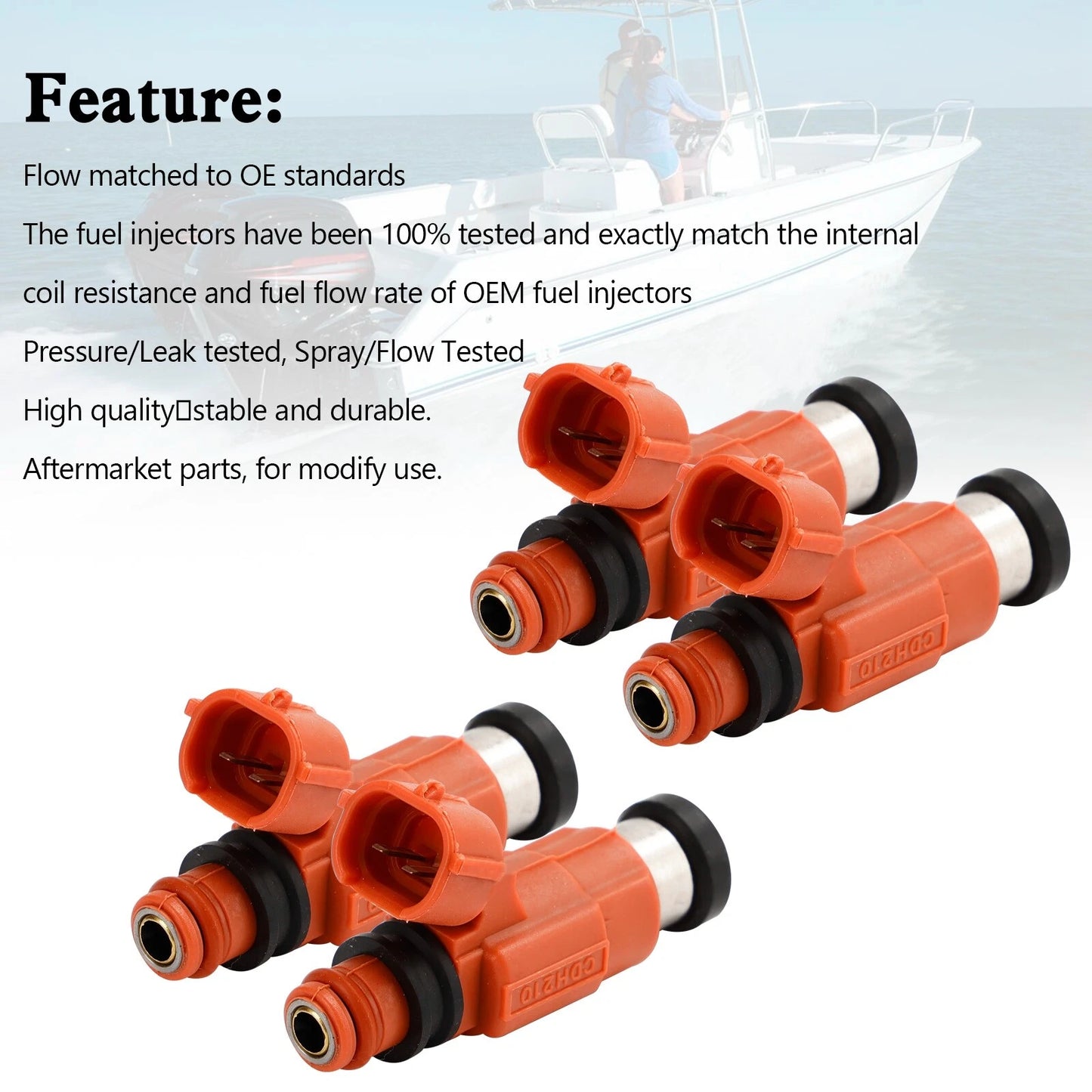 4 x Fuel Injectors for Mercury 115 EFI 4-Stroke (2001-2006)