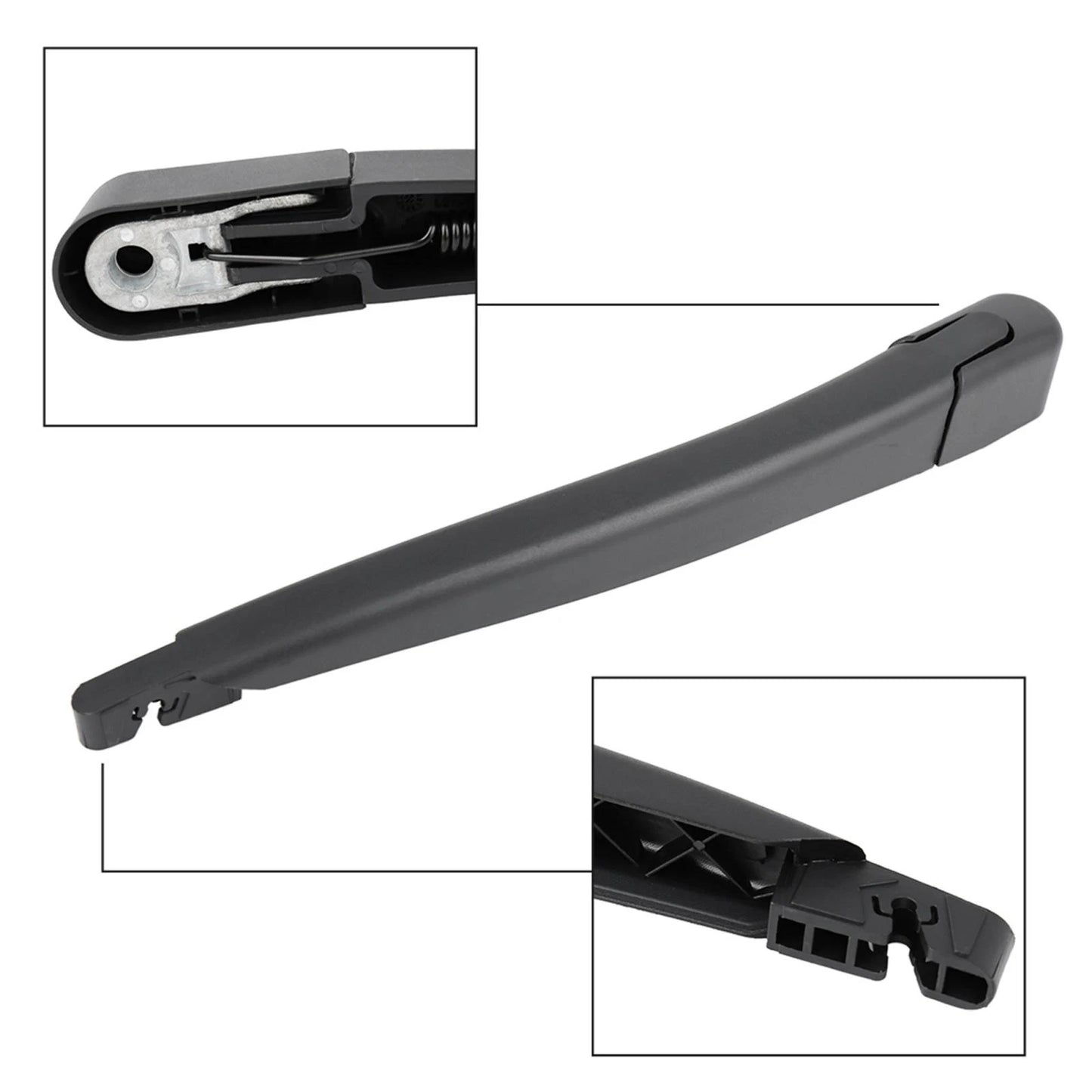 12" Rear Window Wiper Blade Arm Set for Ford Fiesta (2011-2018)