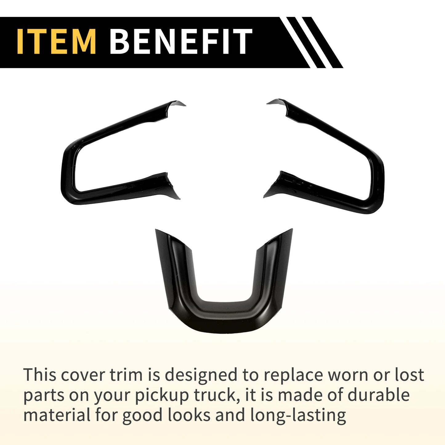 Steering Wheel Cover Trims for Jeep Wrangler JL JLU (2018-2024)