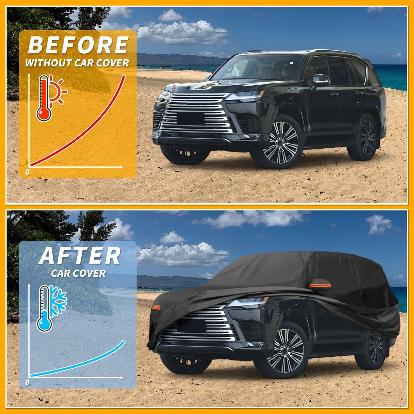 Waterproof All Weather Car Cover for Lexus LX