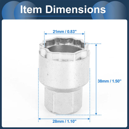 Anti-theft Wheel Lock Lug Nut Key Socket for Volvo