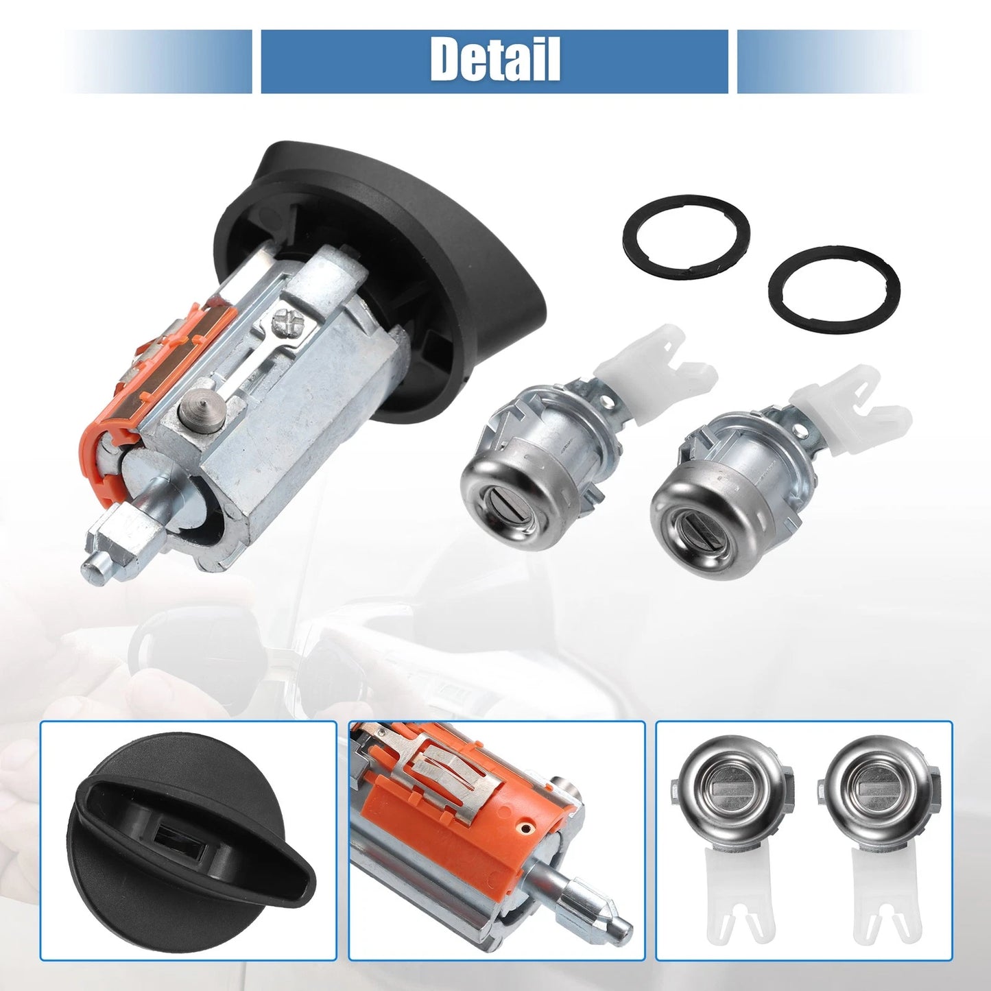 Door Cylinder Ignition Switch Lock with Key for Ford F-150 (2004-2008)