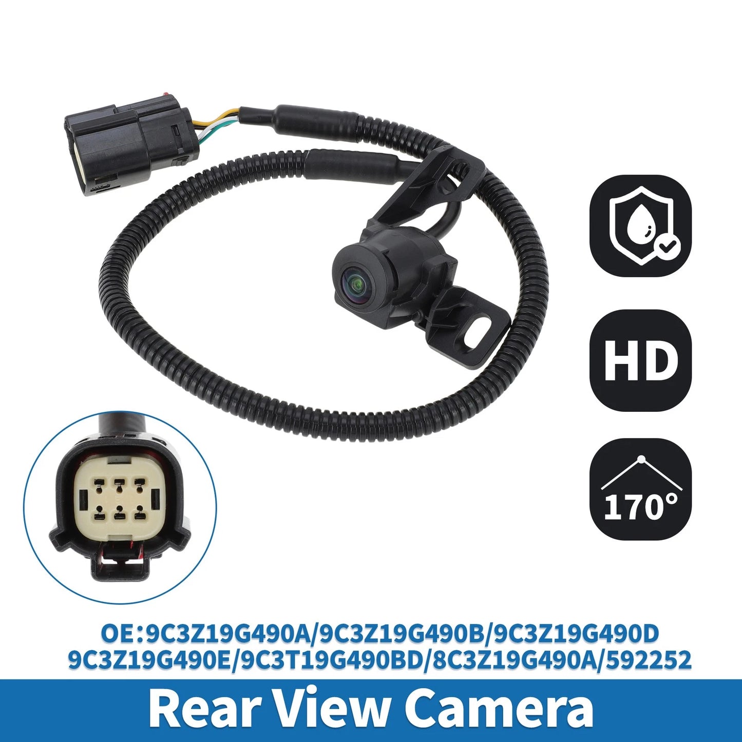 Rear View Backup Camera for Ford F-250 F-350 F-450 Super Duty (2008-2012)