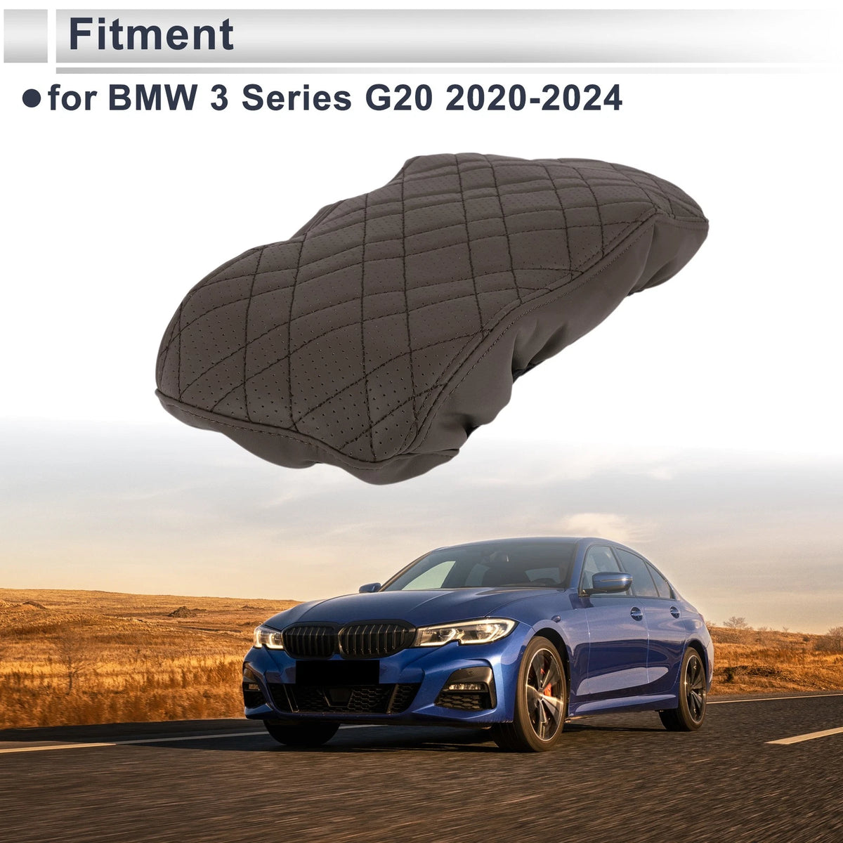 Car Center Console Cover for BMW 3 Series G20 2020-2024 Deep Brown 1 x Pc