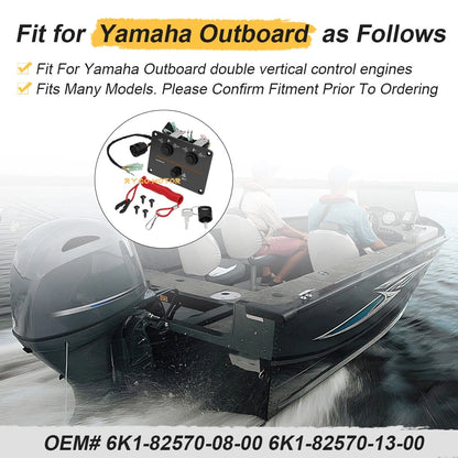 Top Twin Dual Key Switch Assembly Panel for Yamaha