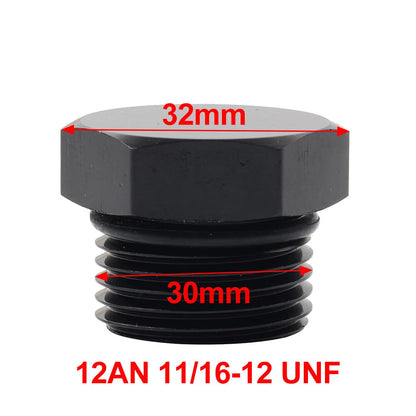 Aluminum 12AN Block Off Cap ORB Plug Male Fitting Adapters