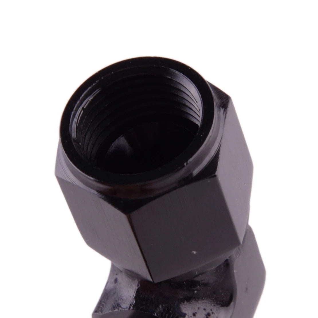 6AN Female to 3/8 & 5/16 Barb Fitting Adapter 90 Degree for Hot Aluminum