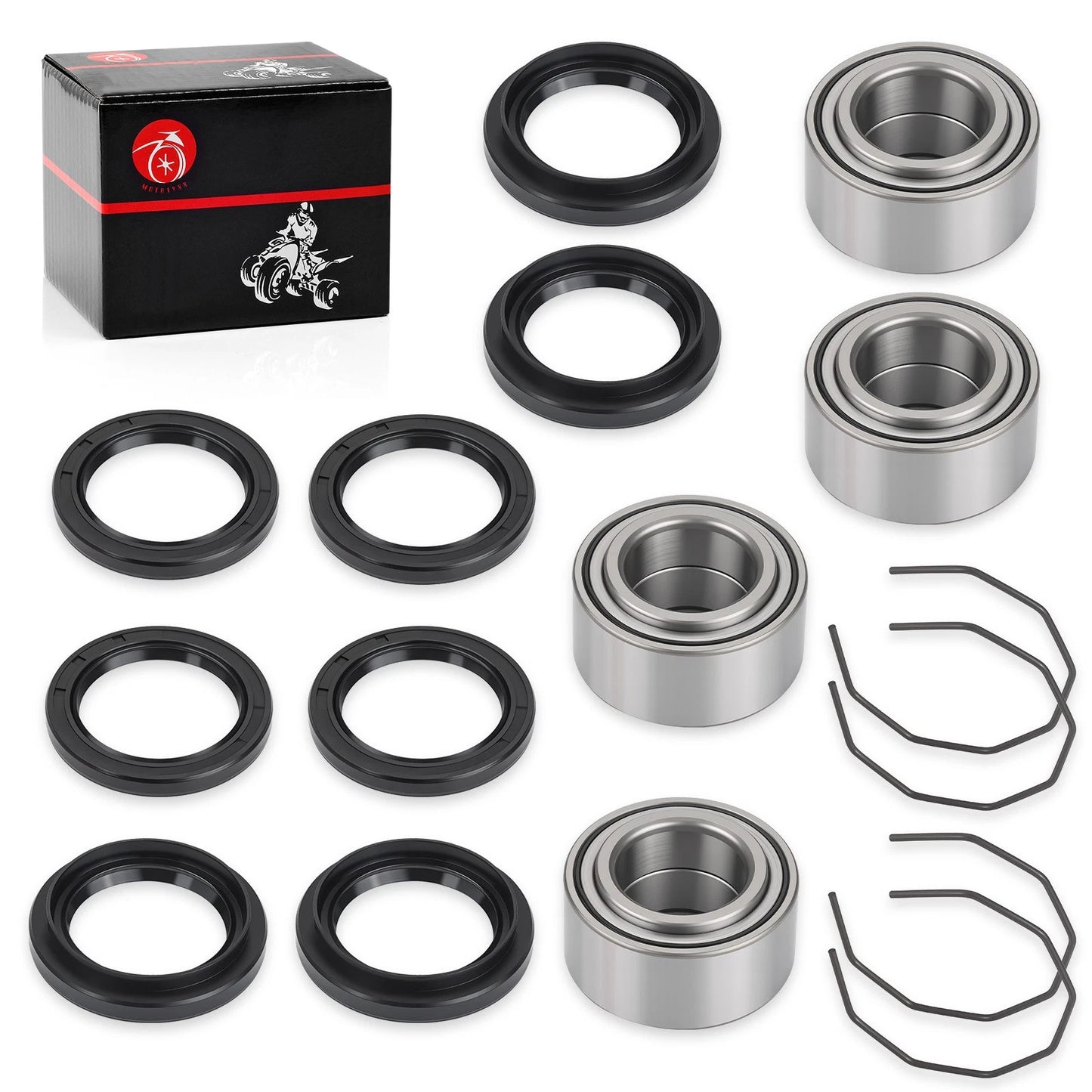 Front Wheel Hub Bearings & Seals for Arctic Cat 400 2x4/4x4 (1998-2004)