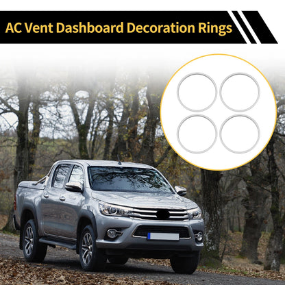 AC Vent Dashboard Decoration Rings 1 Set for Toyota Tacoma (2016-2023)