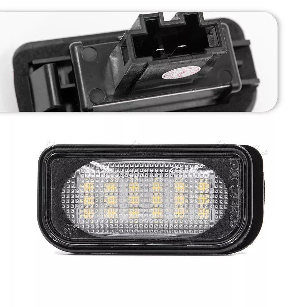 2PCS White LED Rear License Plate Light Bulbs for Mercedes Benz W203 C230 C240