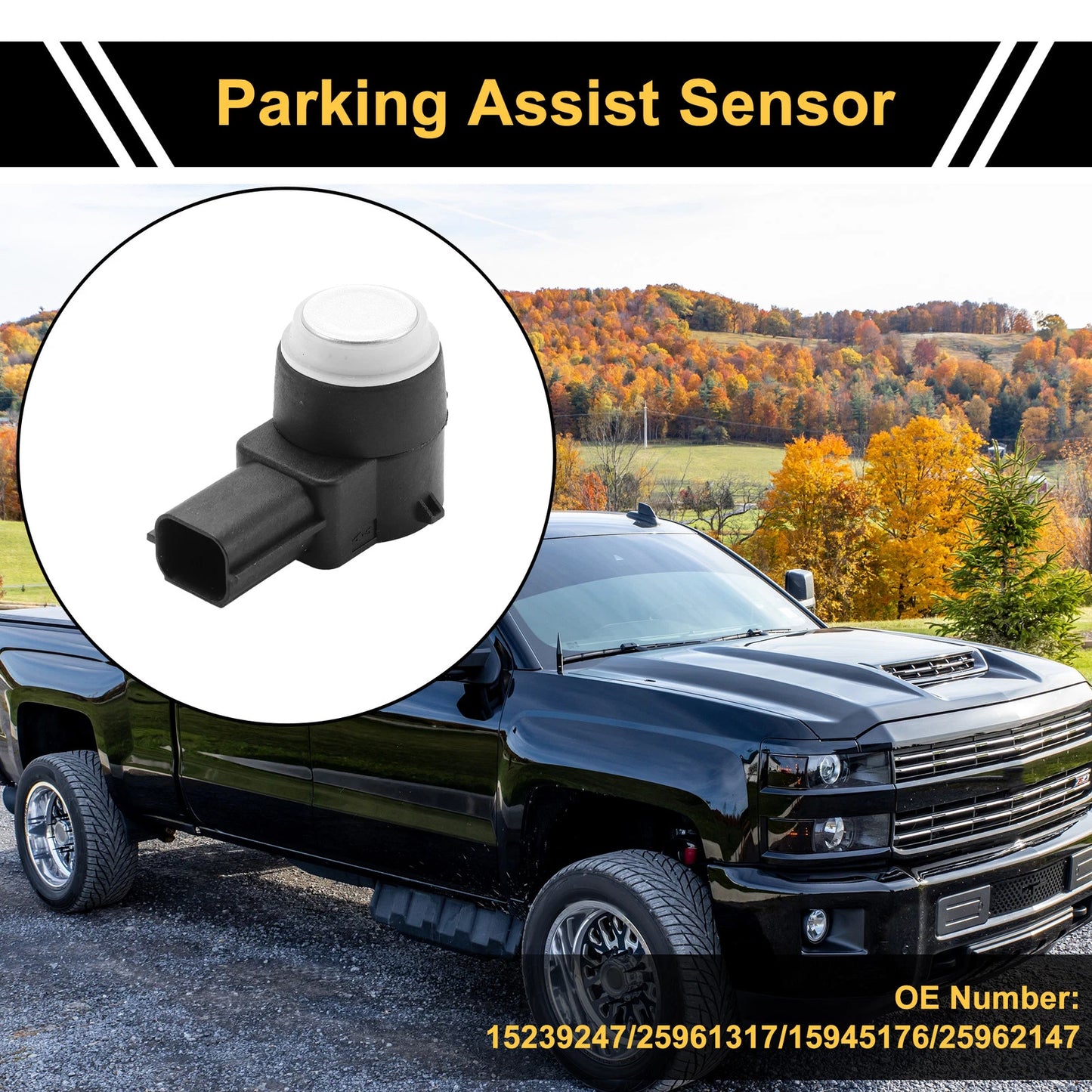 4 x Bumper Reverse Parking Sensor for Chevrolet Silverado