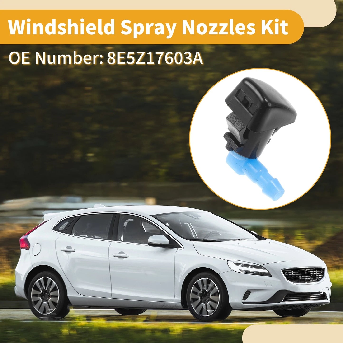 Windshield Washer Nozzle Kit for Ford Fusion (2008-2012)