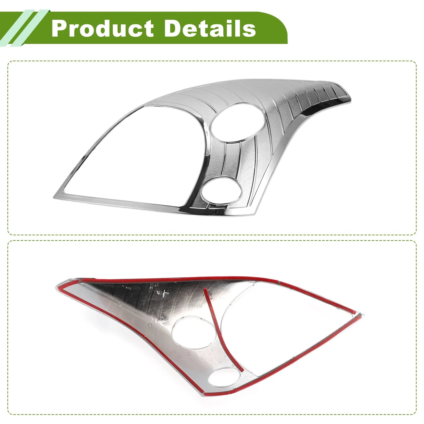 Front Left Right Headlight Trim Bezel for Toyota Prado FJ120 (2003-2009)