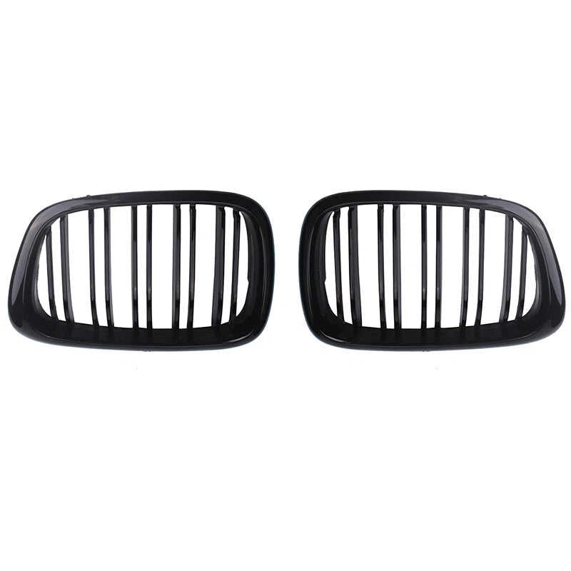Front Hood Kidney Grille for 97-03 BMW E39 M5 525i 528i 530i 540i Gloss Black