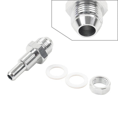 8AN Male Flare Bulkhead to 3/8" Hose Barb Fuel Tank Fitting for Universal (N/A)
