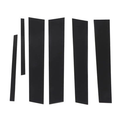 6 Pcs Black Door Trim Pillar Covers for Honda Accord (2008-2012)