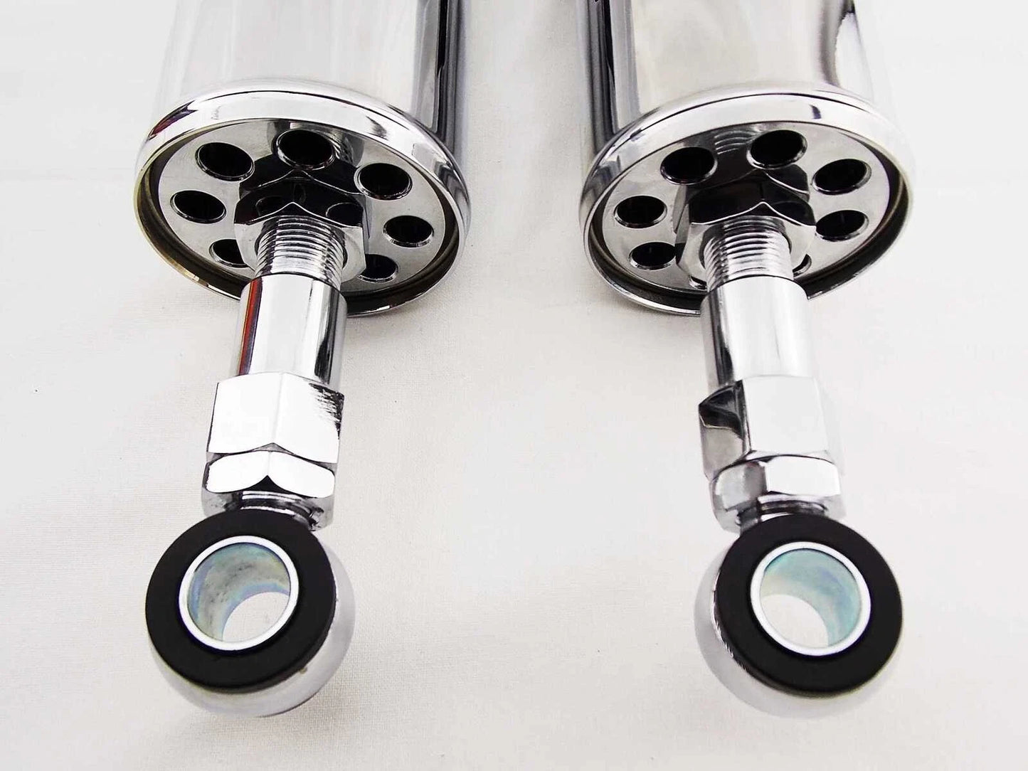 Chrome Rear Shock Absorbers for Harley Davidson FXSTC Softail Custom (89-99)