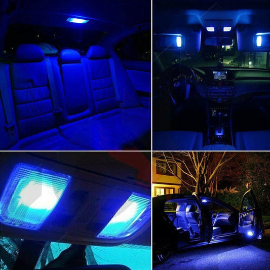 11 x Blue LED License Bulbs for Ford Freestar (2004-2007)