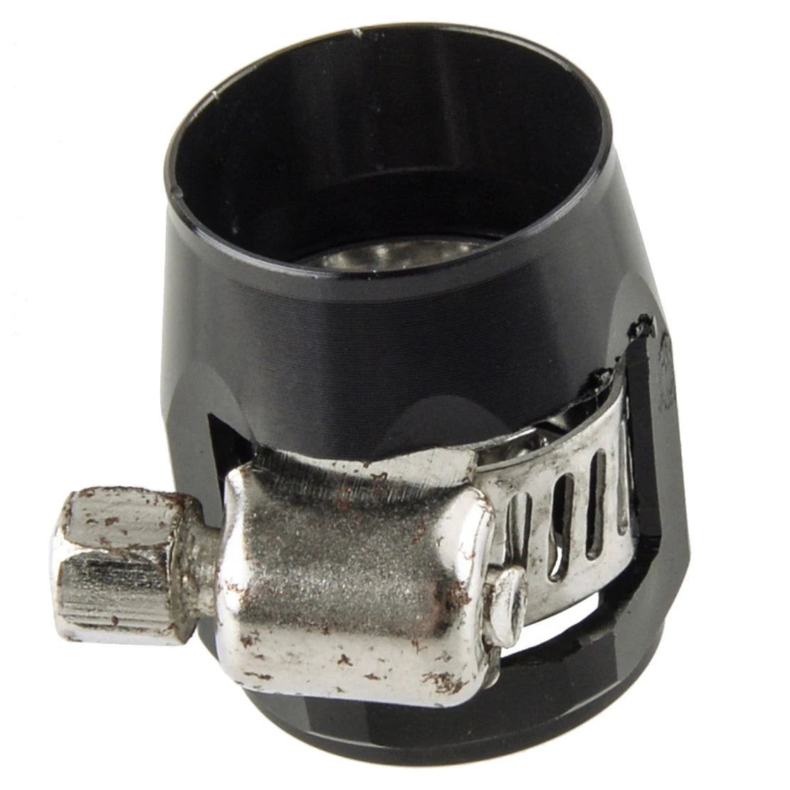 4 x Black Aluminum AN6 Hex Hose Clamps for Universal Connection Fittings