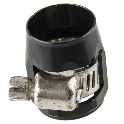 4 x Black Aluminum AN6 Hex Hose Clamps for Universal Connection Fittings