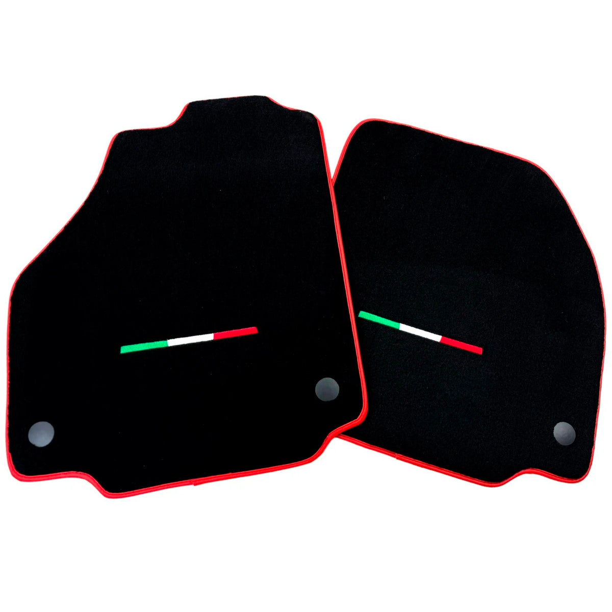 Floor Mats for Ferrari 458 Italia Black Tailored Carpets Set with Red Trim