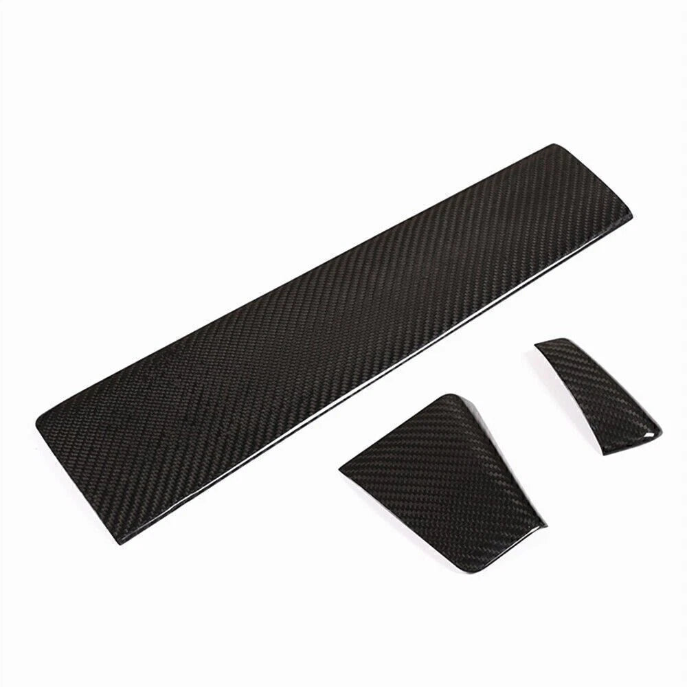 3 x Carbon Fiber Dashboard Center Console Covers for Porsche Macan (2014-2021)