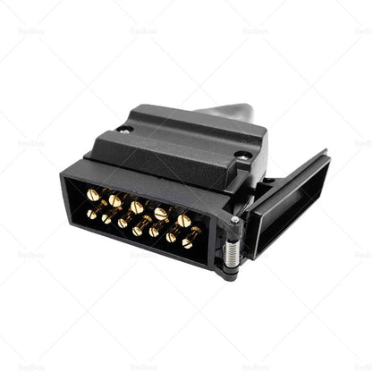 12 Pin Flat Connector Plug for Trailer Caravan Boat Vehicle