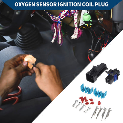 Oxygen Sensor Ignition Coil Plug for Chevy Beige Blue