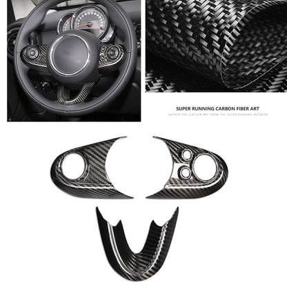 Carbon Fiber Steering Wheel Cover for Mini Cooper F54 F55 F56 F57 (2014-up)