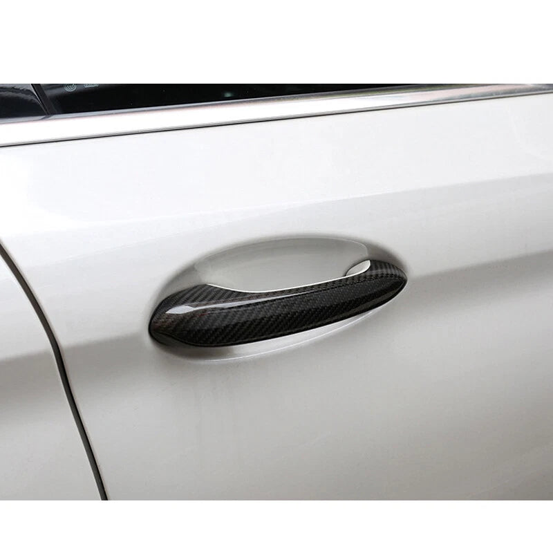 Carbon Fiber Exterior Door Handle Cover Trim fit For Toyota Supra A9 2019-2022