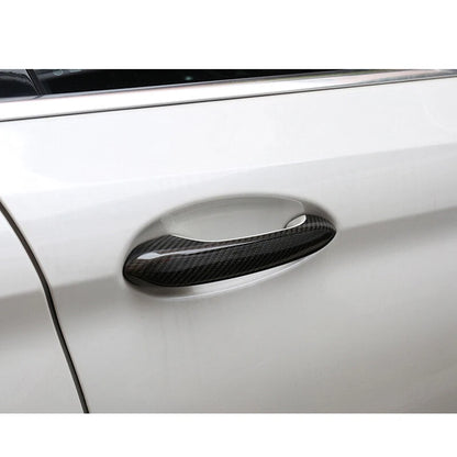 Carbon Fiber Exterior Door Handle Cover Trim fit For Toyota Supra A9 2019-2022