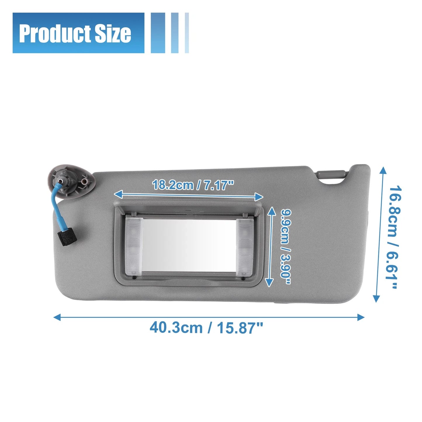 Left Driver Side Sun Visor with Light Mirror for Honda Accord (2003-2007)