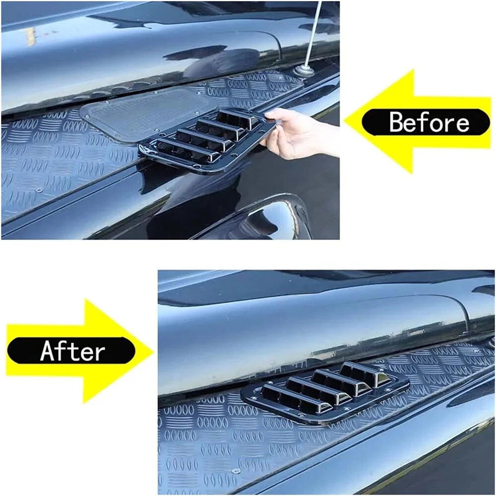 Front Hood Vent Trim Covers for Land Rover Defender 90 110 130 (2004-2019)