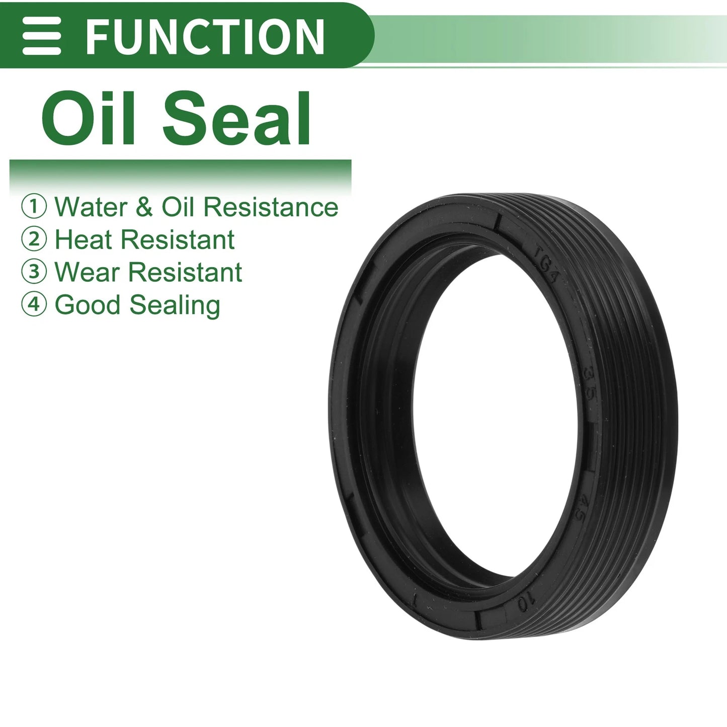 Oil Seal / 35x45x10mm / Rotary Shaft Seal NBR Rubber for Vehicle