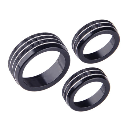 Black Climate Volume Knob Ring Cover for Jeep Grand Cherokee (2014-2021)