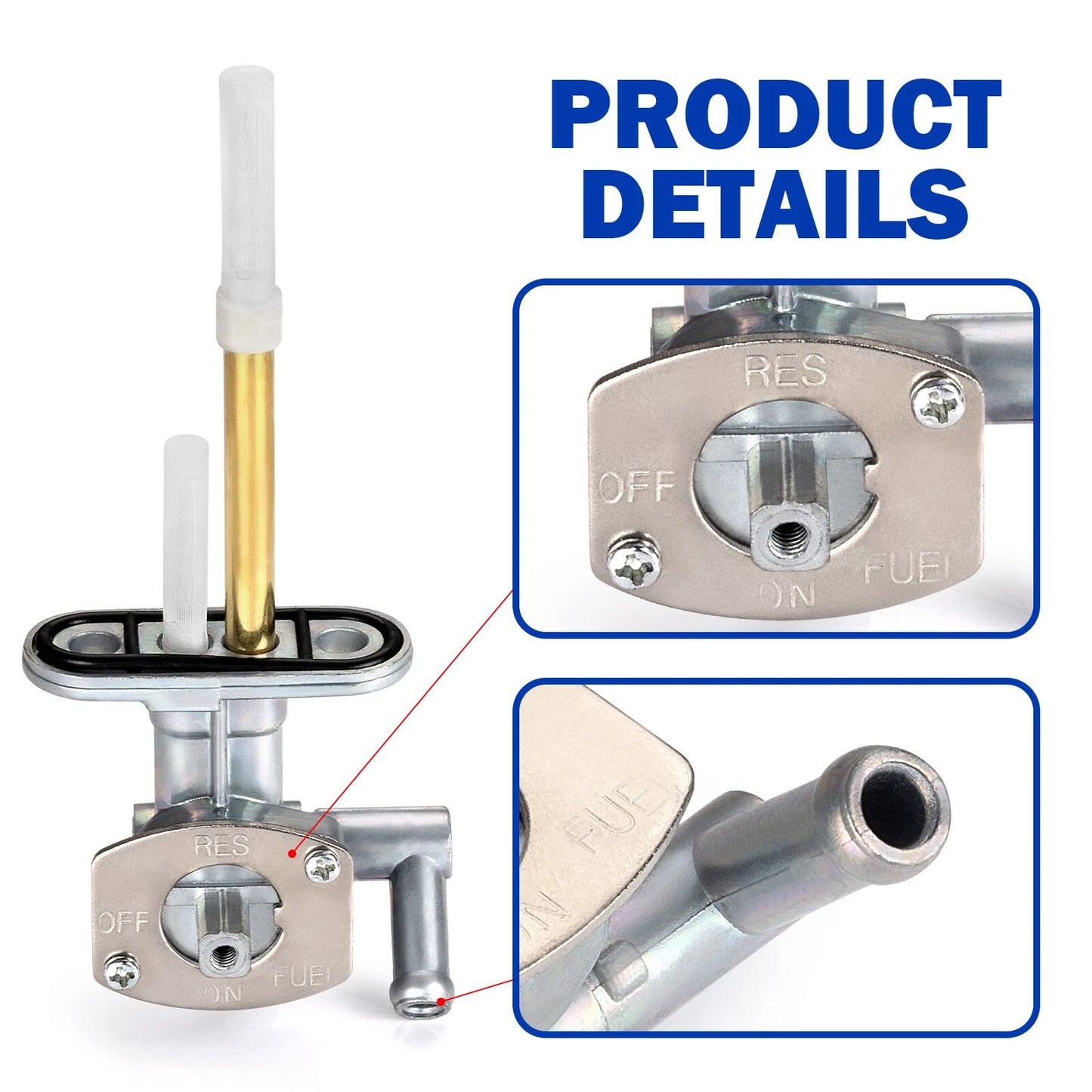 Fuel Valve Peckcock & Lever for Kawasaki Prairie 400 KVF400 (1997–1998)
