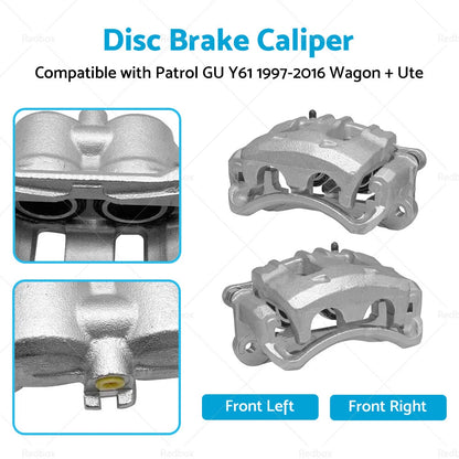 Disc Brake Caliper Set for Nissan Patrol GU Y61 (1997-2016)