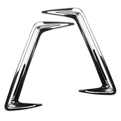 2 x Chrome Rear Fog Light Covers for Toyota Corolla (2014-2019)