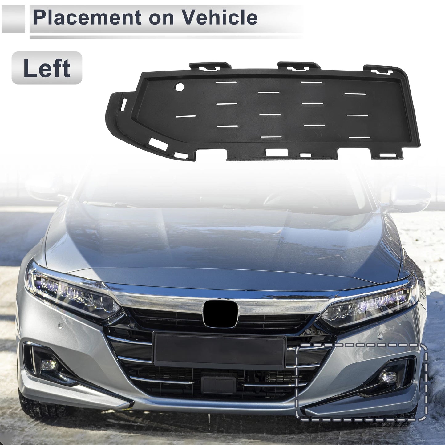 Front Left Fog Light Grill for BMW 5 Series (2018-2020)