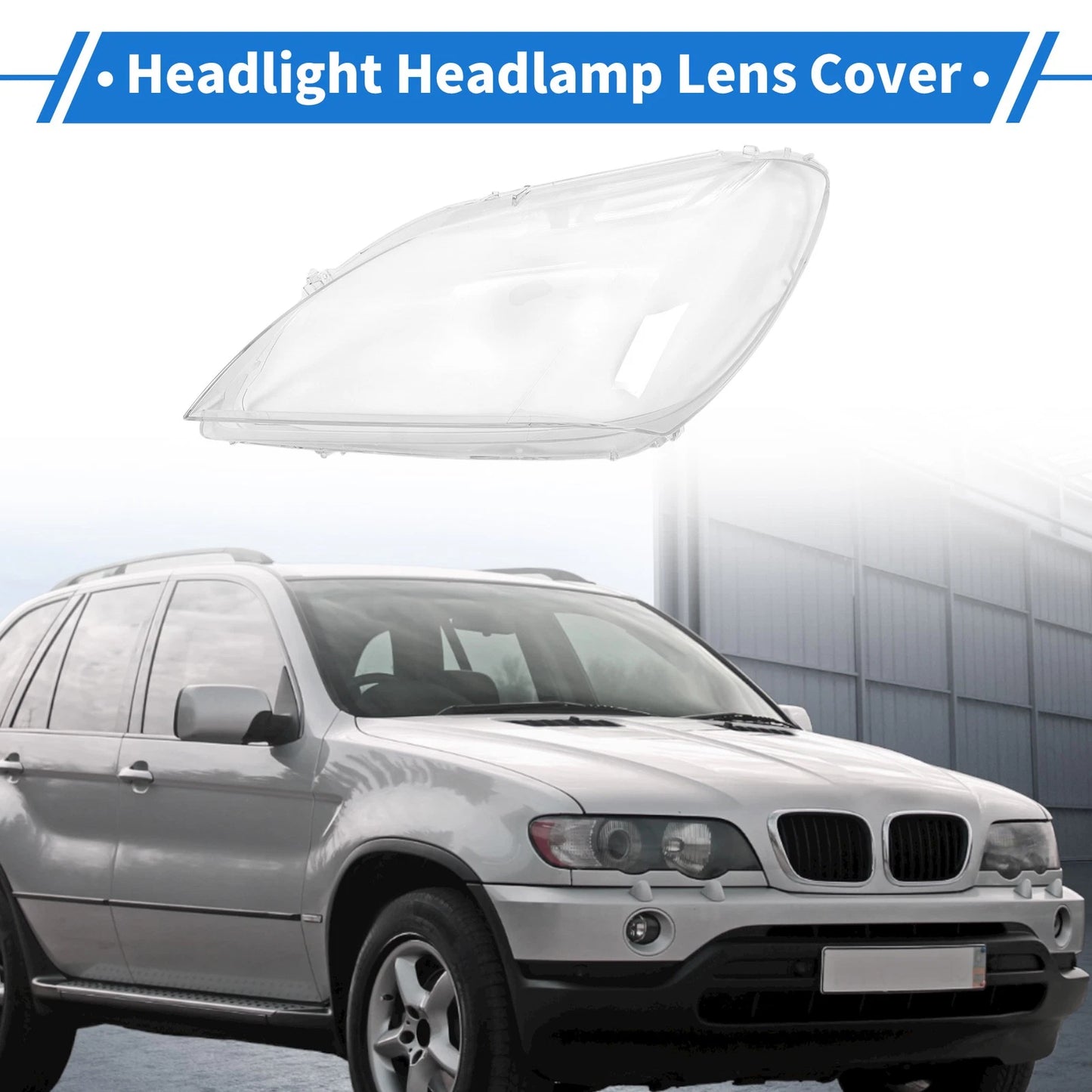 1x Front Left Headlight Lens Cover PC Clear for BMW 6 Series M6 F06 (2010-2015)